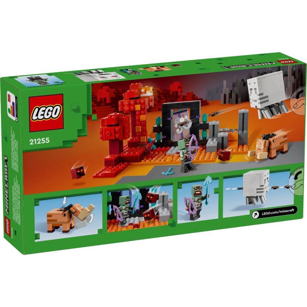 LEGO® Minecraft - Ambuscada in portalul Nether (21255)