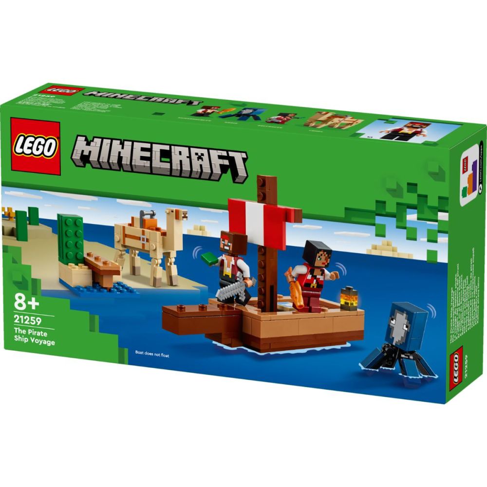 LEGO® Minecraft - Calatorie pe corabia de pirati (21259)