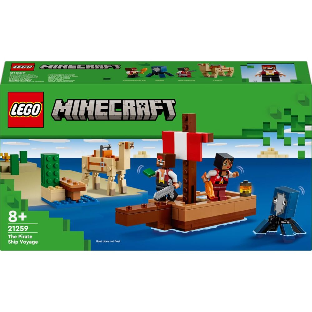 LEGO® Minecraft - Calatorie pe corabia de pirati (21259)