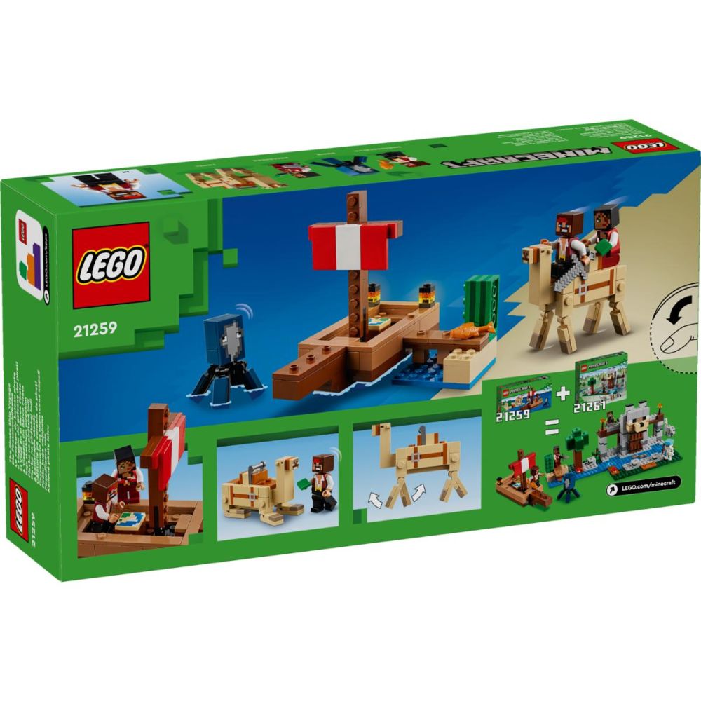 LEGO® Minecraft - Calatorie pe corabia de pirati (21259)