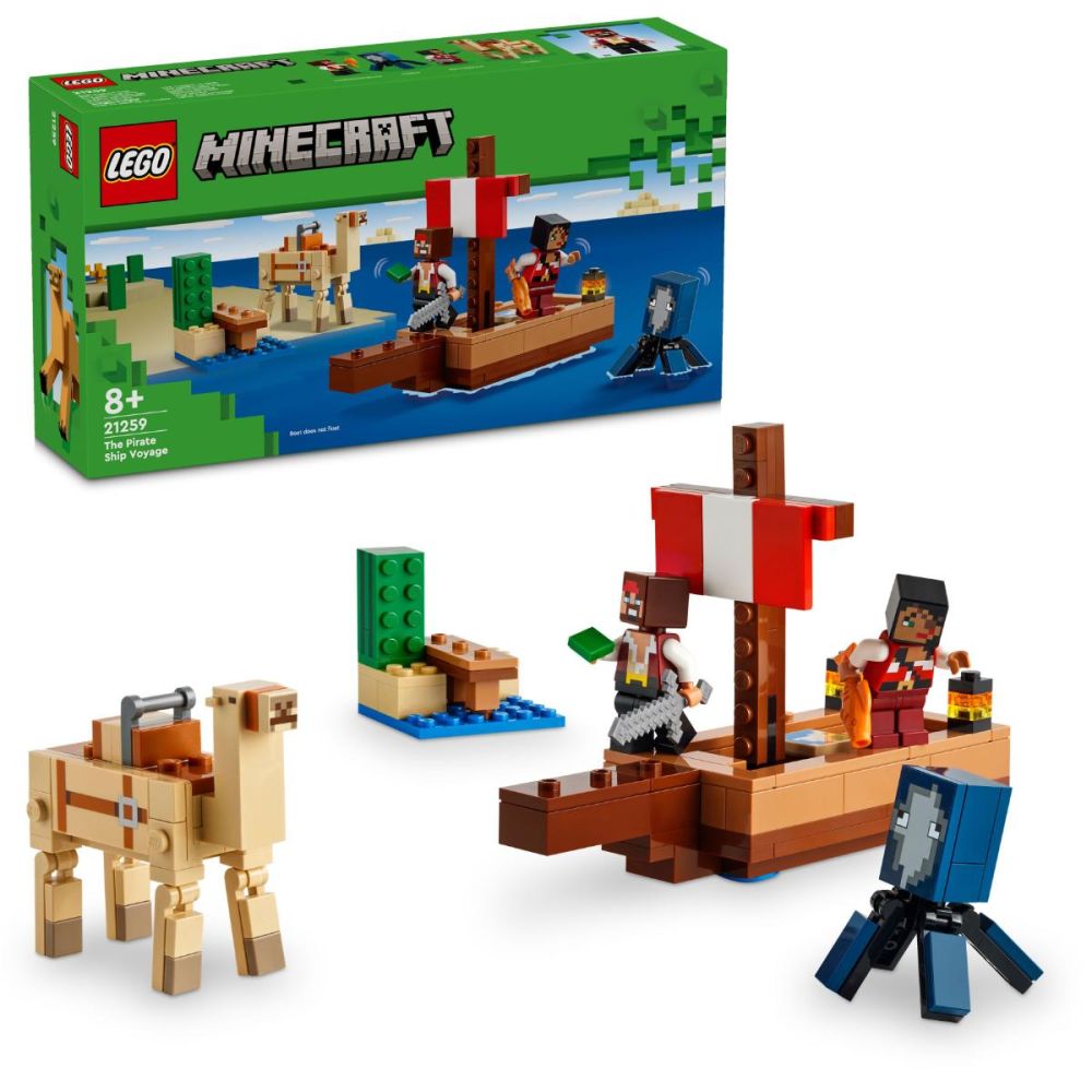 LEGO® Minecraft - Calatorie pe corabia de pirati (21259)
