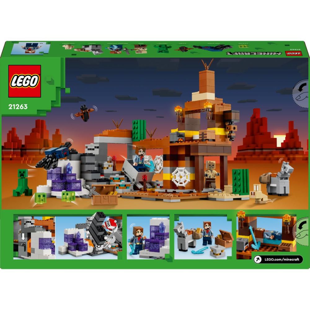 LEGO® Minecraft - Putul din Badlands (21263)