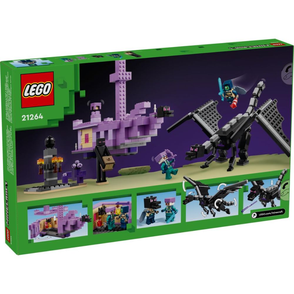 LEGO® Minecraft - Dragon Ender si Corabia din End (21264)
