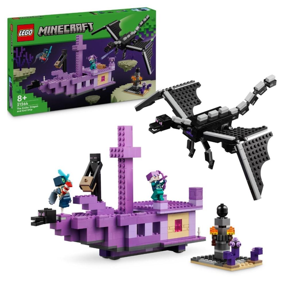 LEGO® Minecraft - Dragon Ender si Corabia din End (21264)