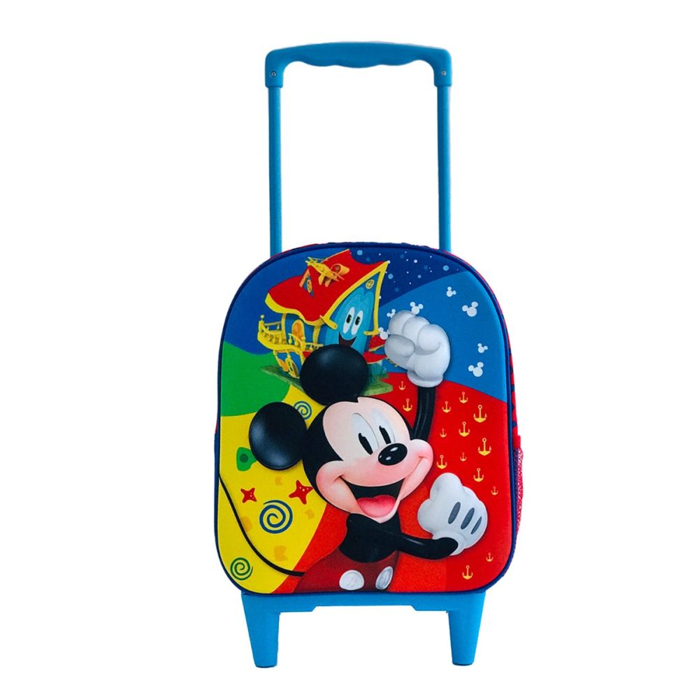 Ghiozdan tip troller, Disney Mickey Mouse, 3D