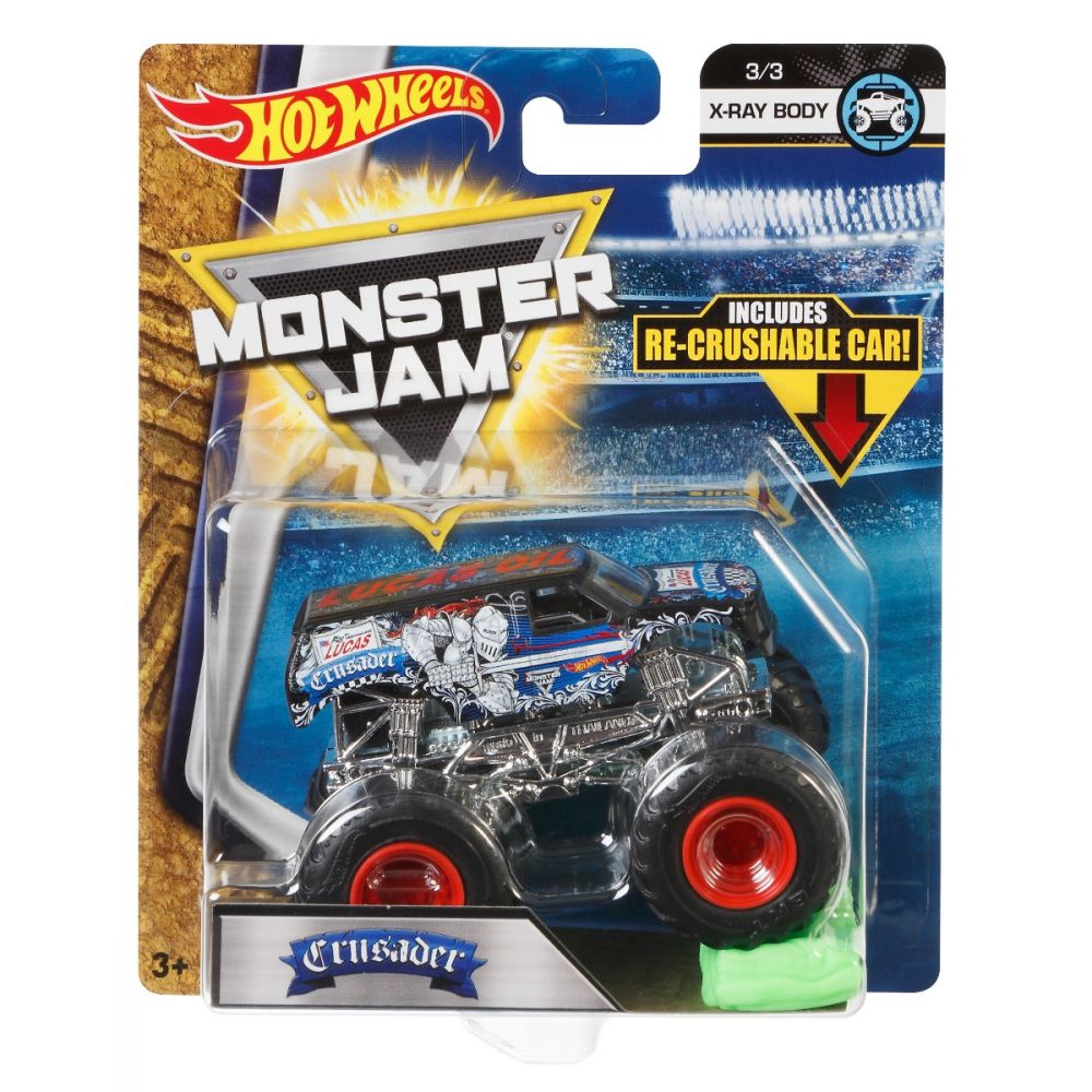 Masinuta Hot Wheels Monster Jam, Crusader, FLX15