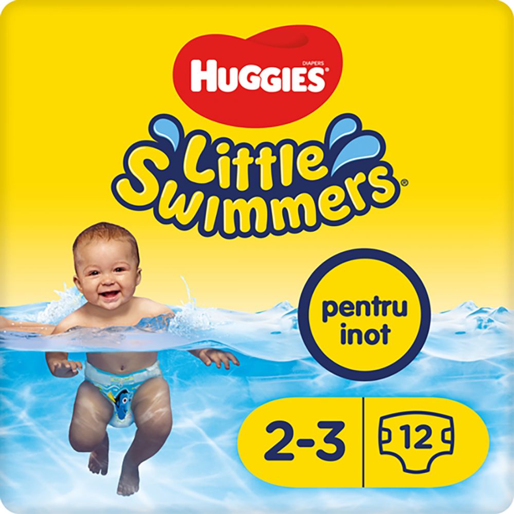 Scutece Huggies Little Swimmers, Nr 2-3, 3 - 8 Kg, 12 buc