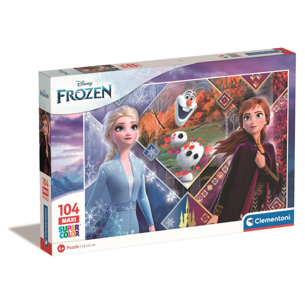 Puzzle Clementoni Maxi, Disney Frozen, 104 piese