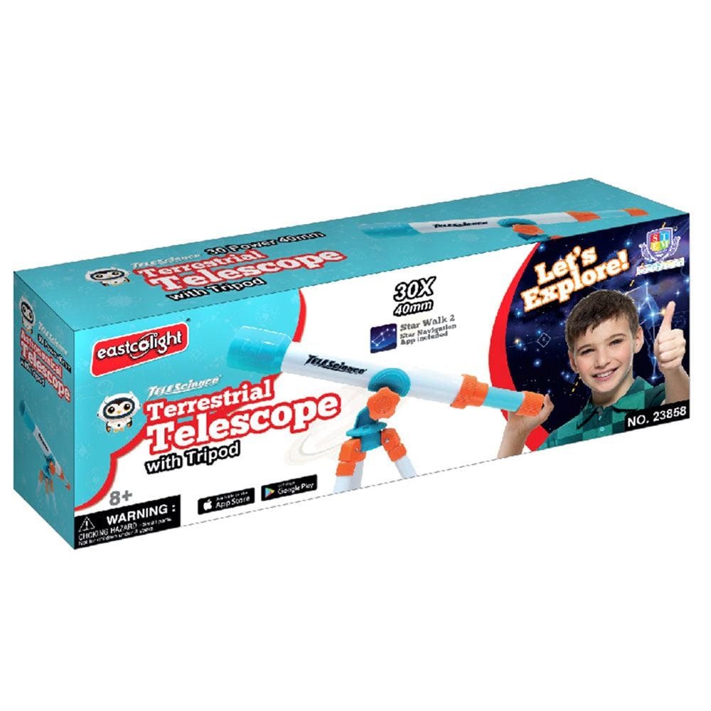 Telescop terestru cu trepied, Eastcolight, 40 mm 30X
