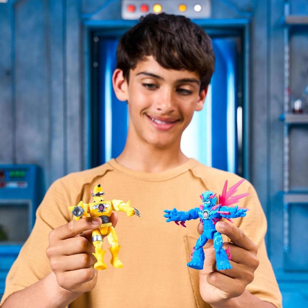 Set 2 figurine, Mr Beast Lab Hibrids, W2, Hyper Fusion, Shark Vs Banana-Man