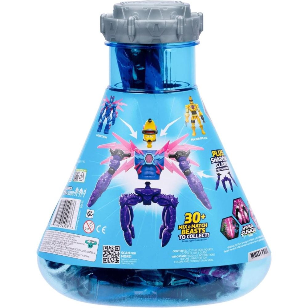 Set 2 figurine, Mr Beast Lab Hibrids, W2, Hyper Fusion, Shark Vs Banana-Man