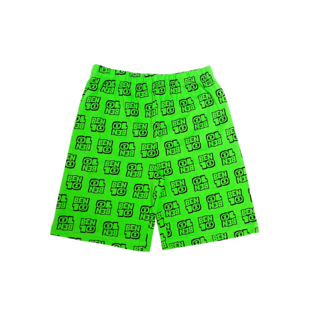 Pijama cu imprimeu frontal Ben 10, Verde