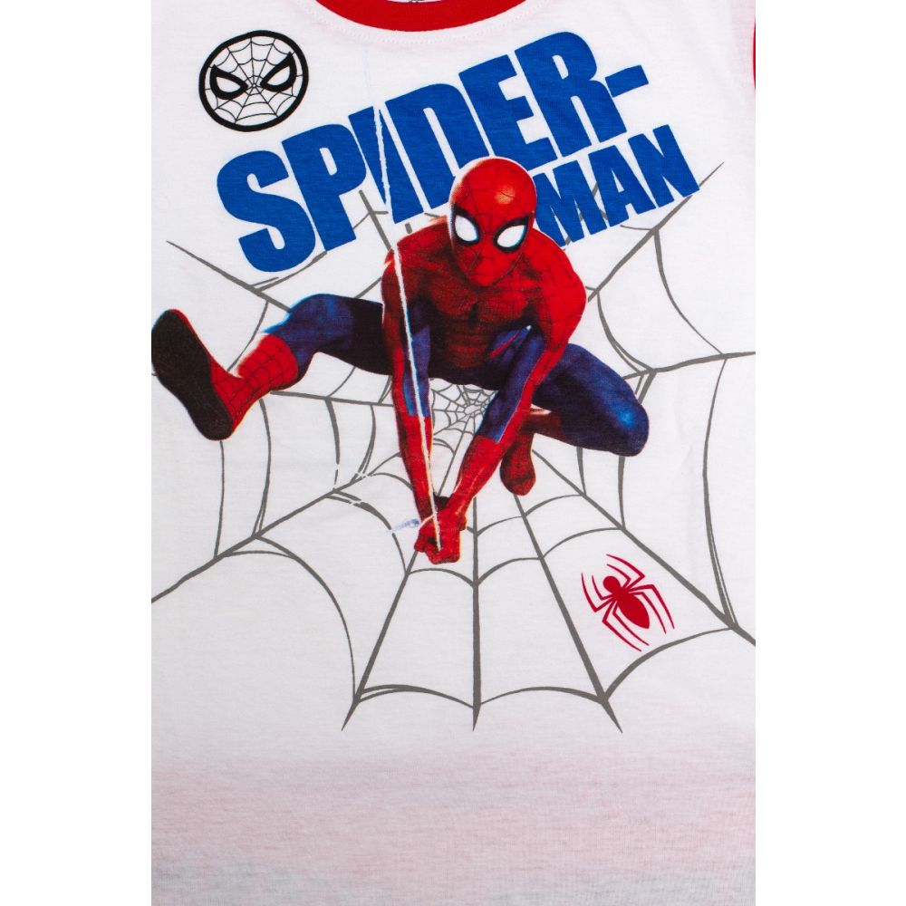 Pijama cu imprimeu frontal Spiderman, Rosu