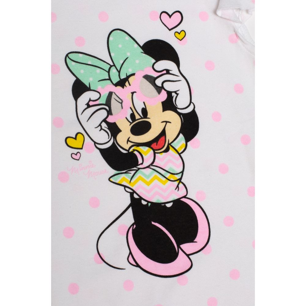 Salopeta cu imprimeu Disney Minnie Mouse, Roz