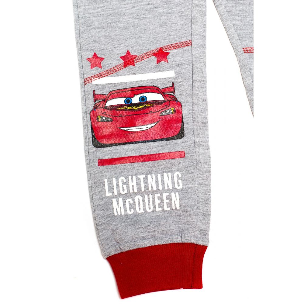 Pantaloni lungi cu imprimeu Disney Cars, Lightning McQueen, Gri