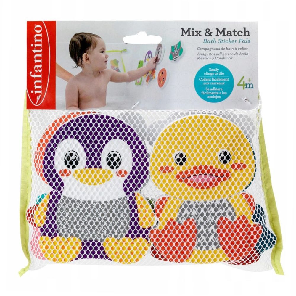 Set 6 stickere cu adeziv pentru baie, B Kids, Animalute