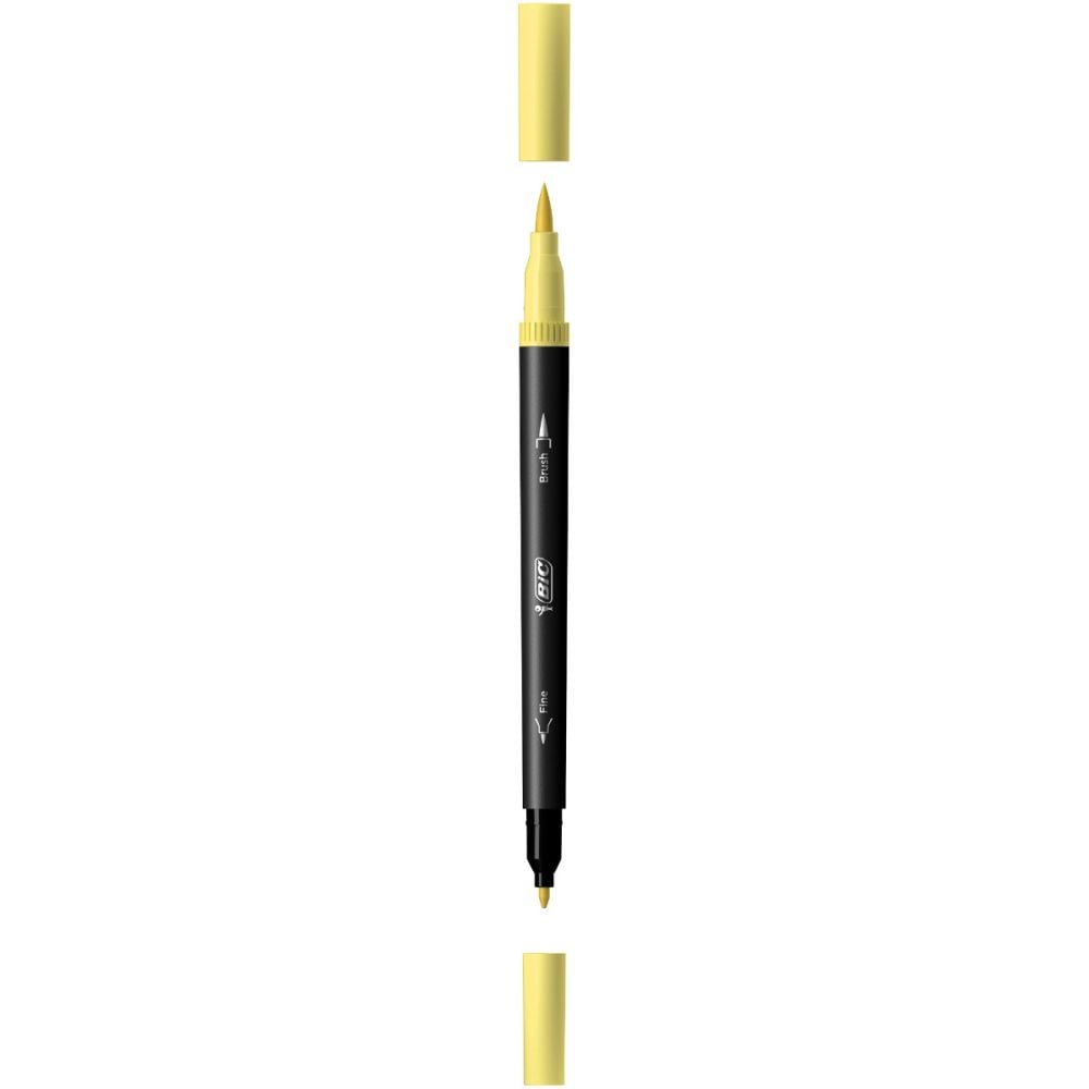 Markere de colorat cu dublu varf Intensity, Bic, Pastel, 6 buc