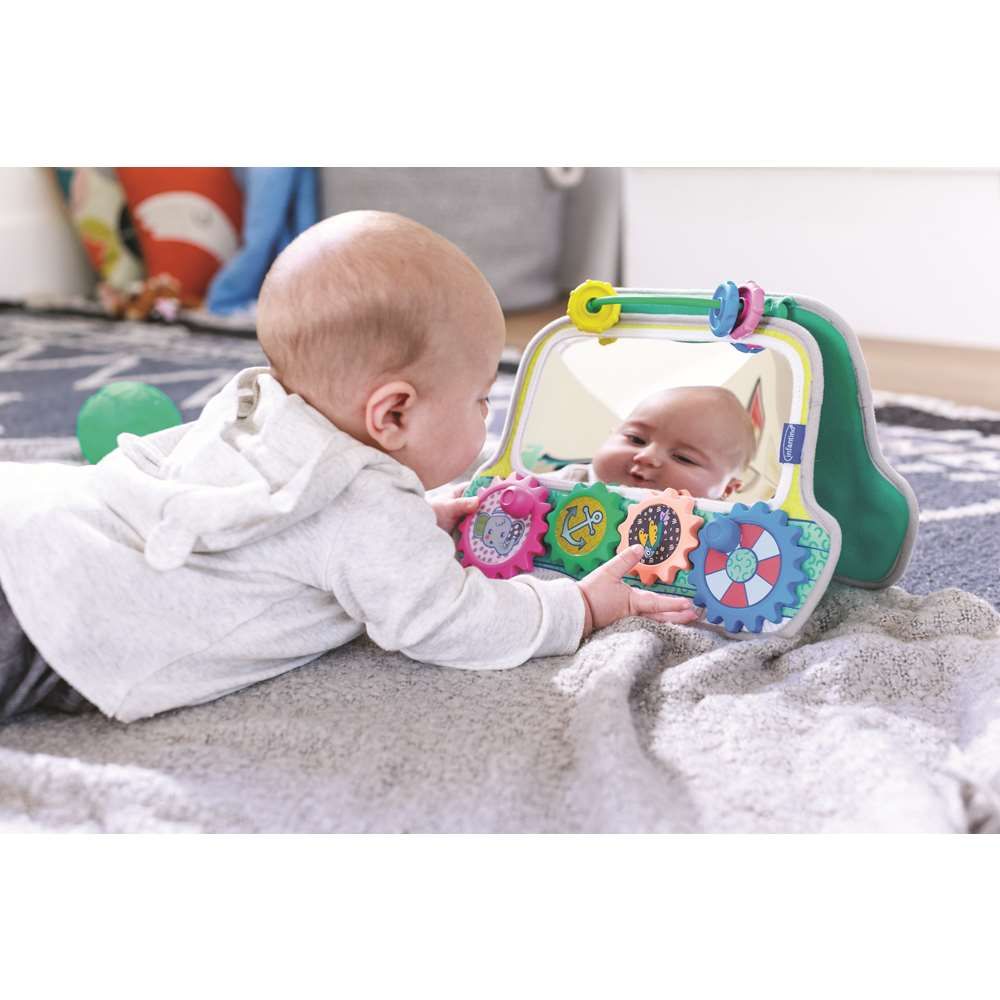 Jucarie senzoriala 2 in 1, B Kids, oglinda si barca