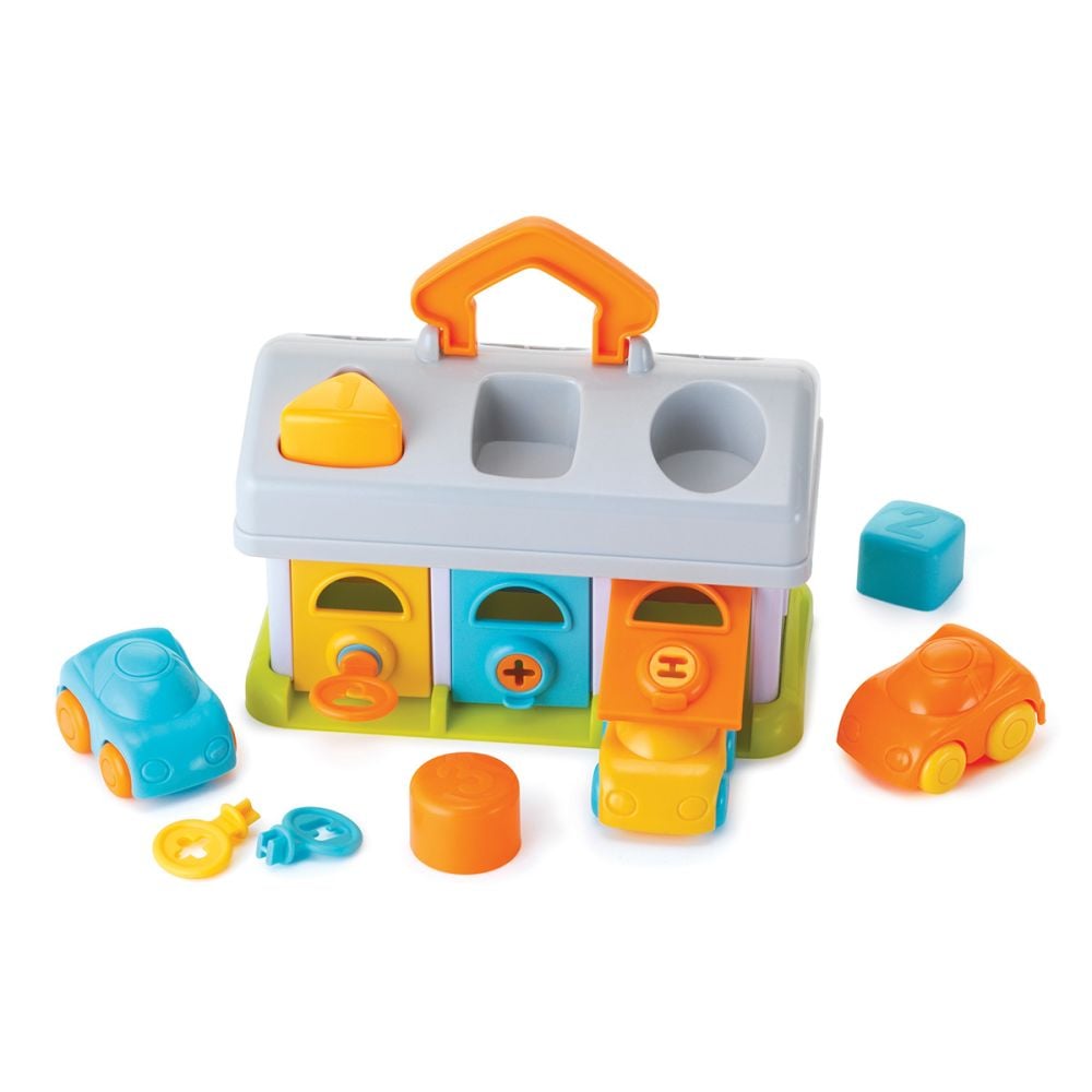 Jucarie bebelusi cu forme de sortat, B Kids, Garaj