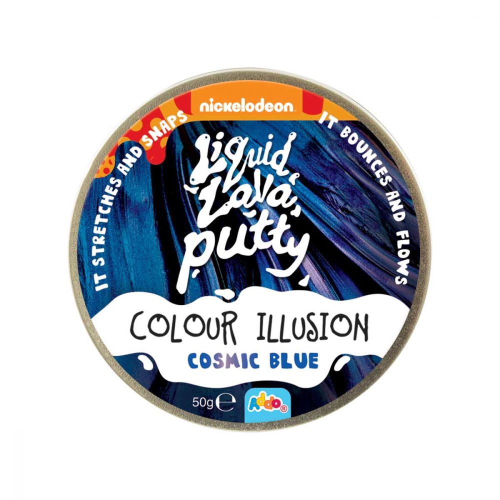 Plastilina inteligenta Addo Lava Putty, Colour illusion, Albastru