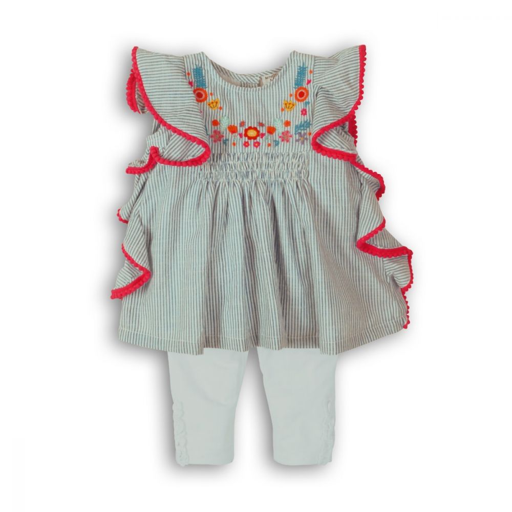 Set tricou cu maneca scurta si colanti Minoti Parade