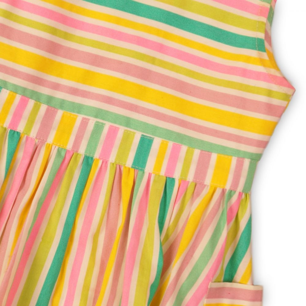 Rochie cu maneca scurta si buzunare Minoti Toucan
