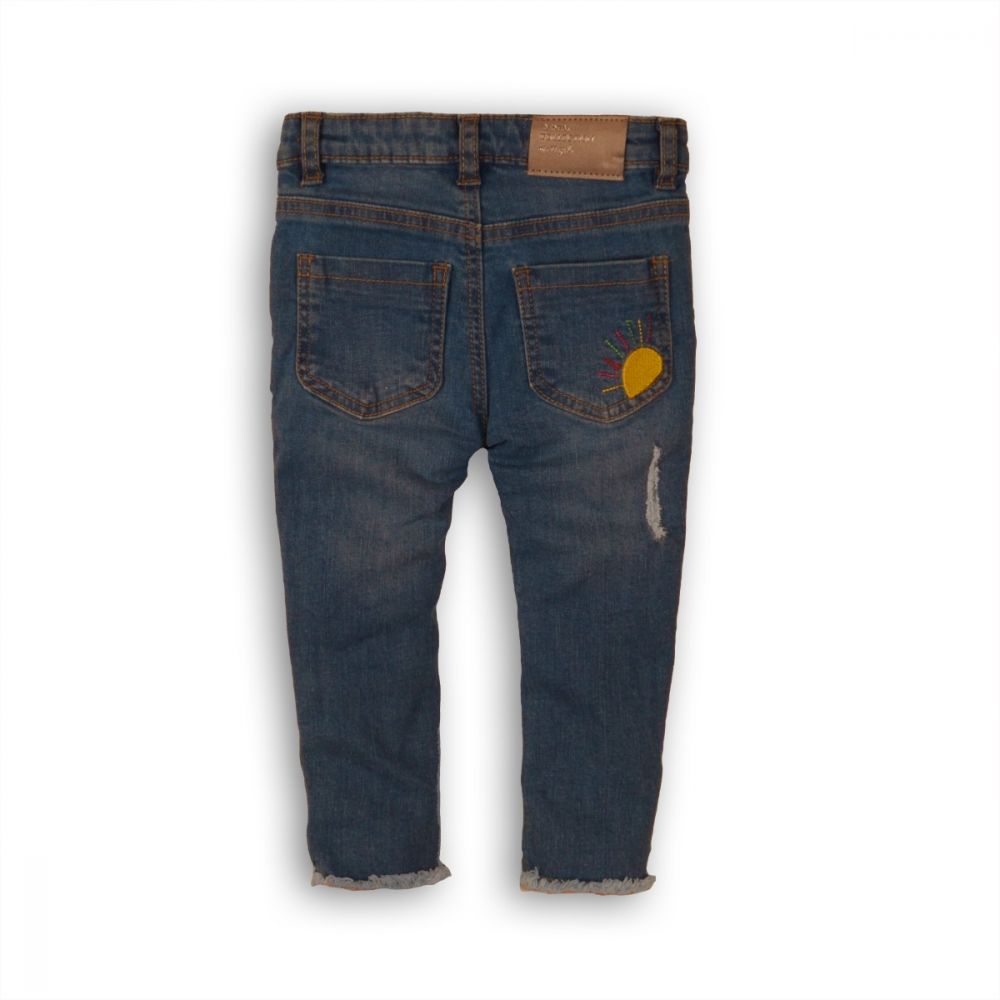 Pantaloni jeans cu design Minoti Place