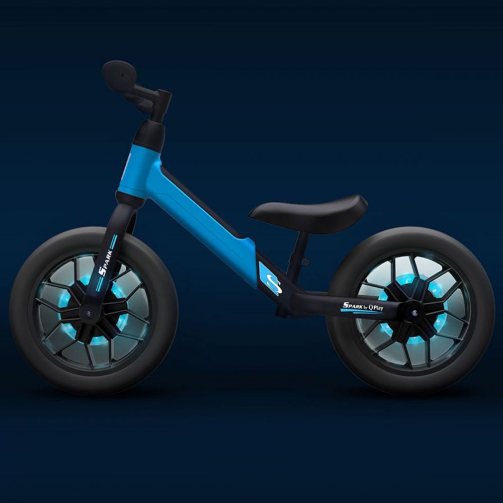 Bicicleta fara pedale DHS Baby Qplay Spark, Albastru, 12 inch