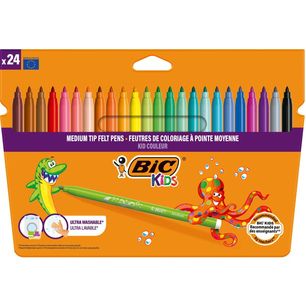 Kid-r 油彩 Set carioci ultralavabile Couleur Bic, P24 | Noriel