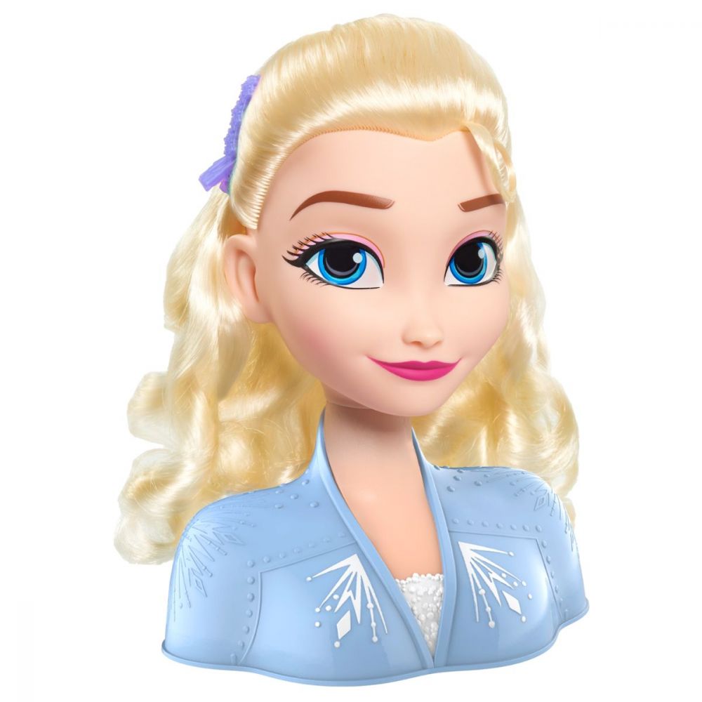 Papusa Elsa Frozen 2, Styling Head - Manechin pentru coafat cu accesorii incluse