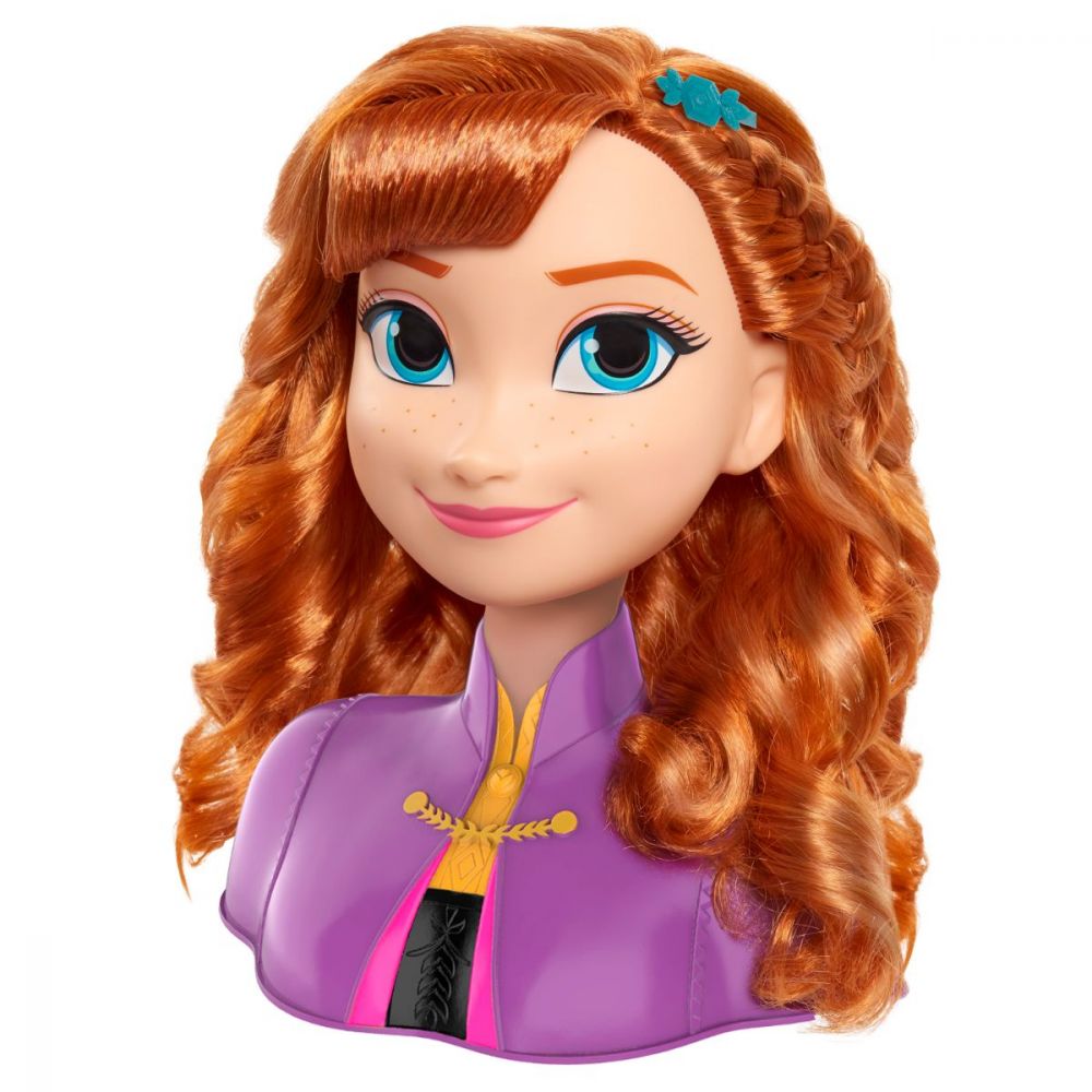 Papusa Anna Frozen 2, Styling Head - Manechin pentru coafat cu accesorii incluse