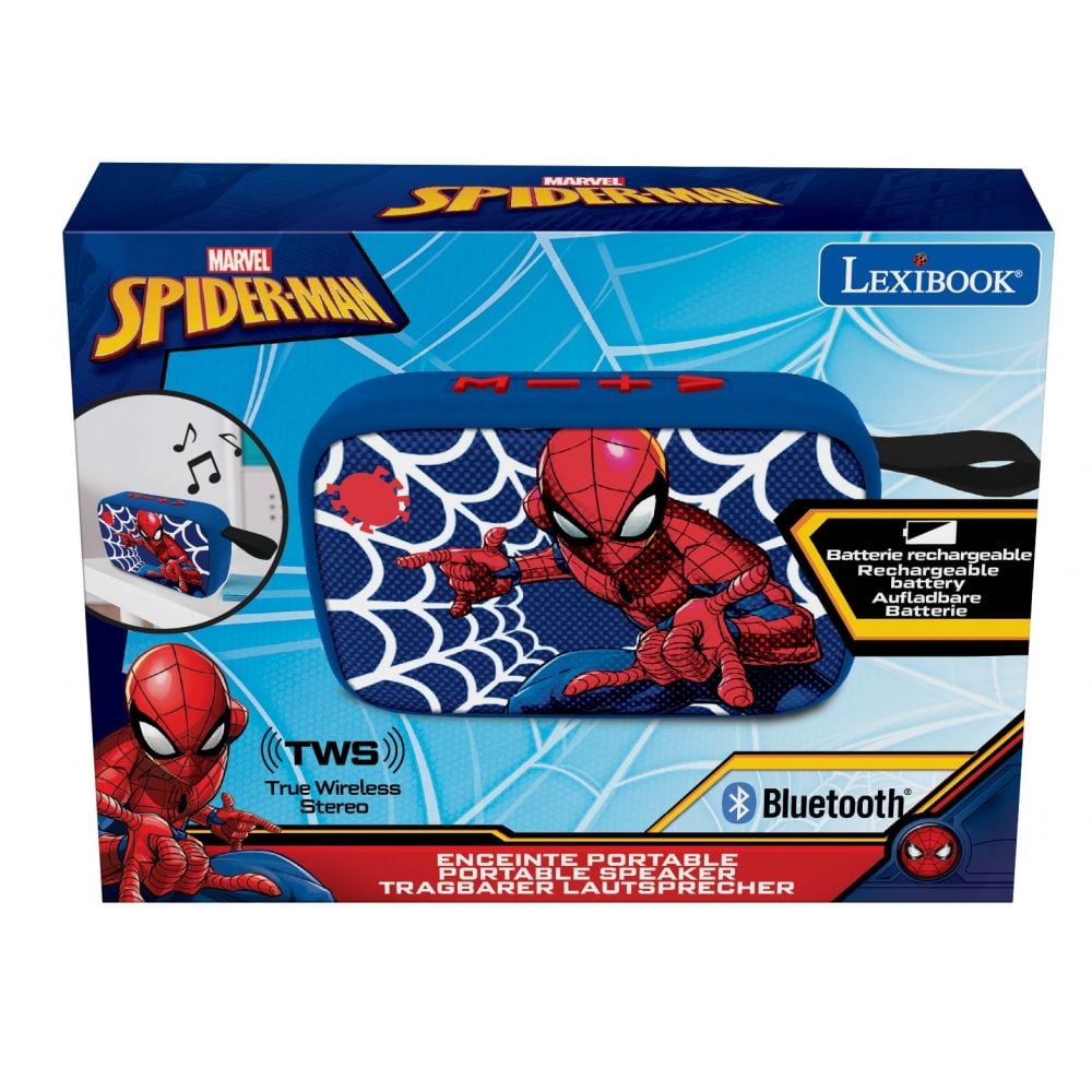 Boxa portabila Bluetooth, Lexibook, Spiderman