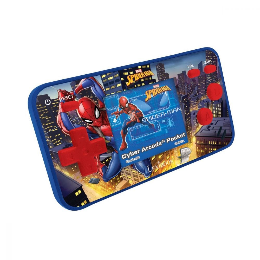 Consola portabila Cyber Arcade, Lexibook, 150 Jocuri Spiderman