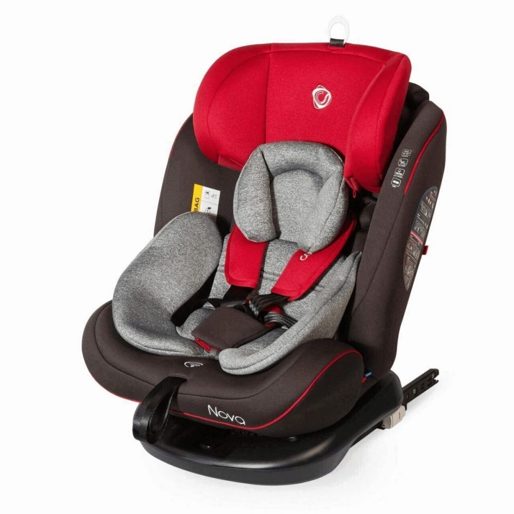 Scaun auto rotativ cu Isofix Coccolle Nova, Rosu, 0 - 36 Kg