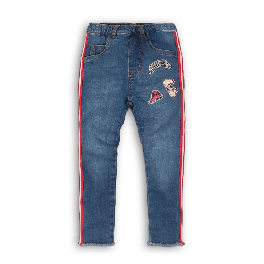 Pantaloni jeans denim cu imprimeu Minoti Elevate