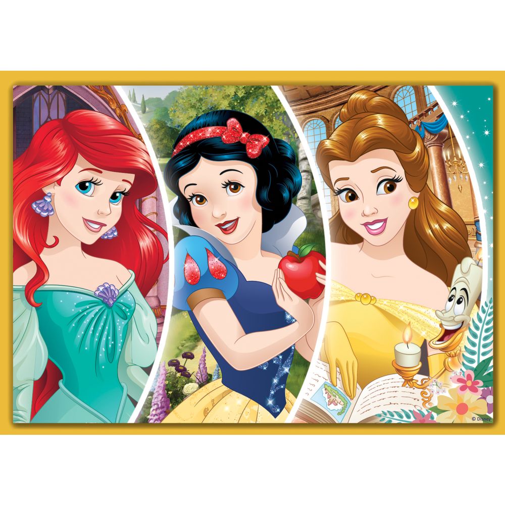 Puzzle Trefl 4 in 1, Ziua fericita a printeselor, Disney Princess