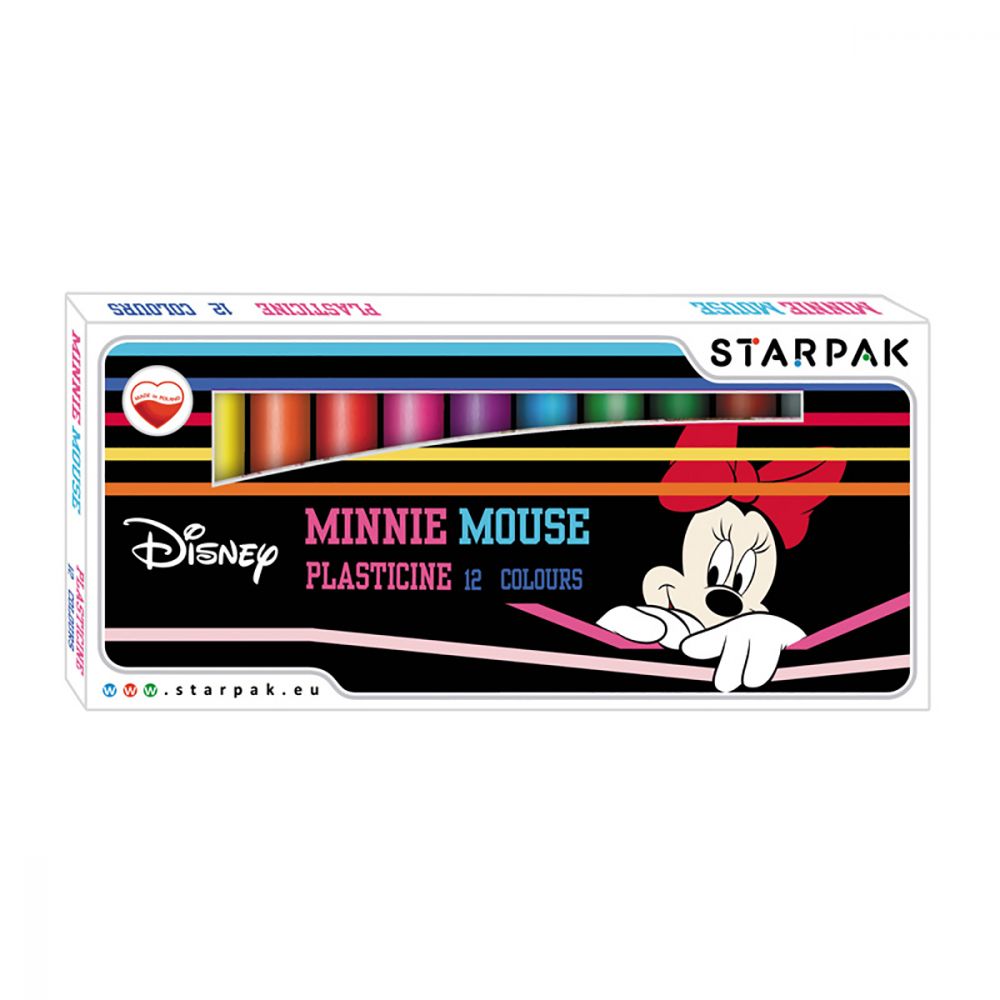 Set de modelare cu 12 culori Starpak, Minnie Mouse