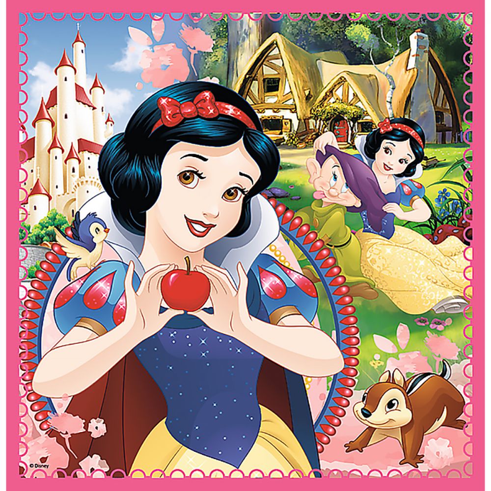 Puzzle 3 in 1 Trefl, Disney Princess, Lumea fermecata a printeselor (20, 36, 50 piese)
