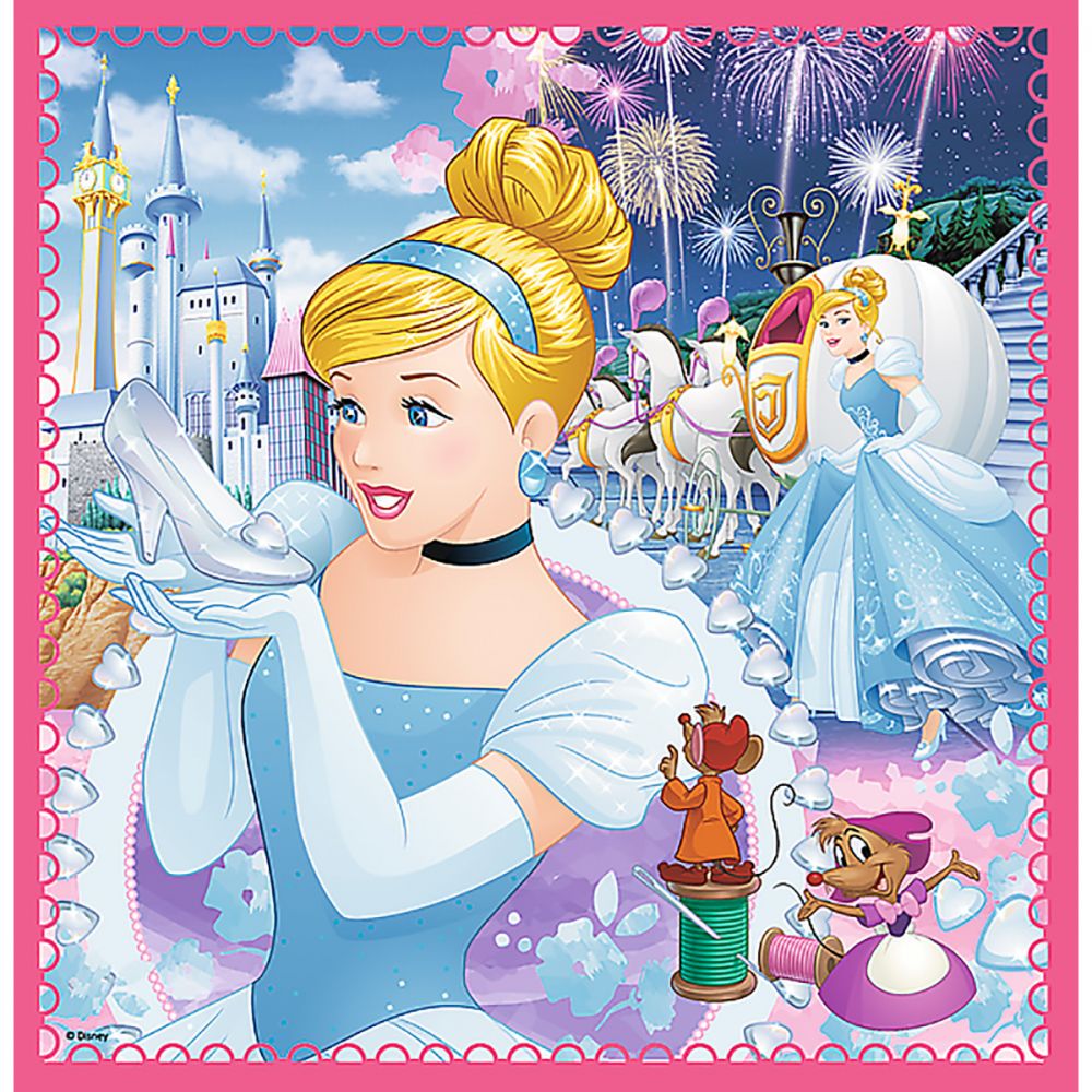 Puzzle 3 in 1 Trefl, Disney Princess, Lumea fermecata a printeselor (20, 36, 50 piese)