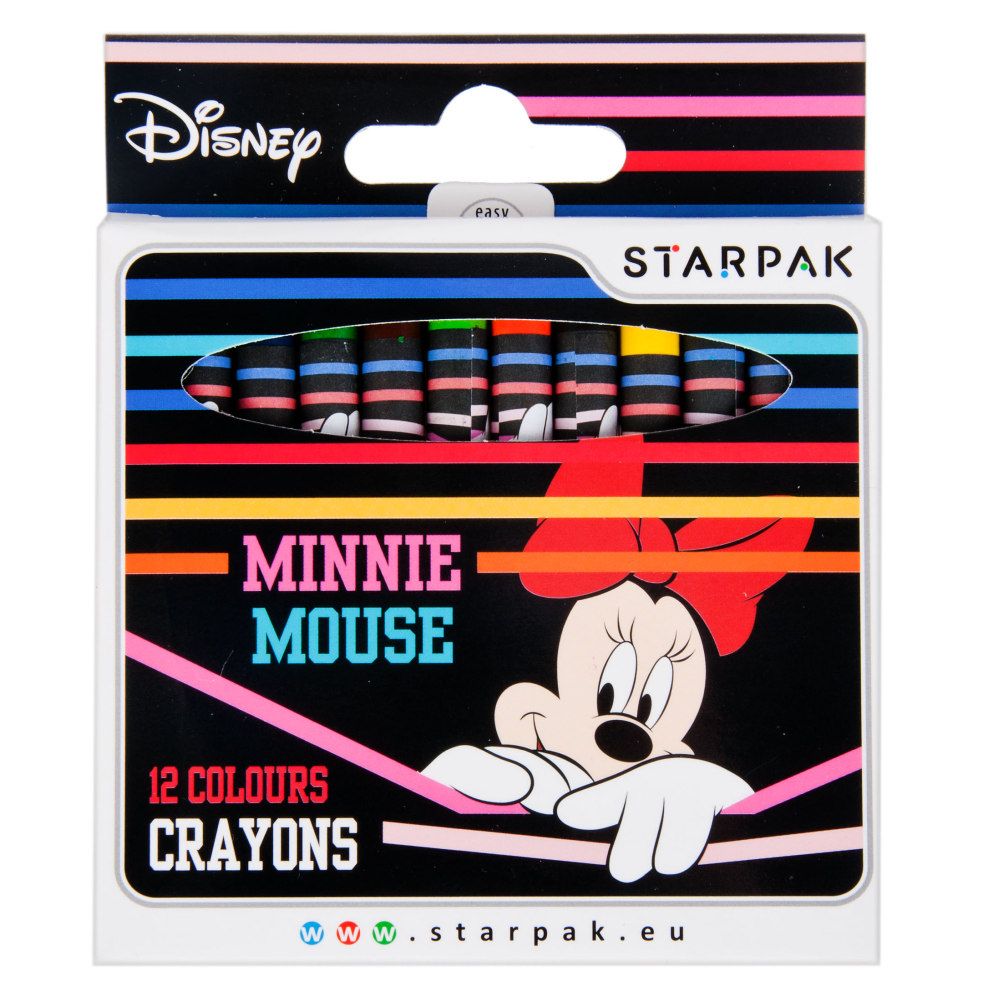 Set 12 creioane cerate Starpak, Minnie Mouse