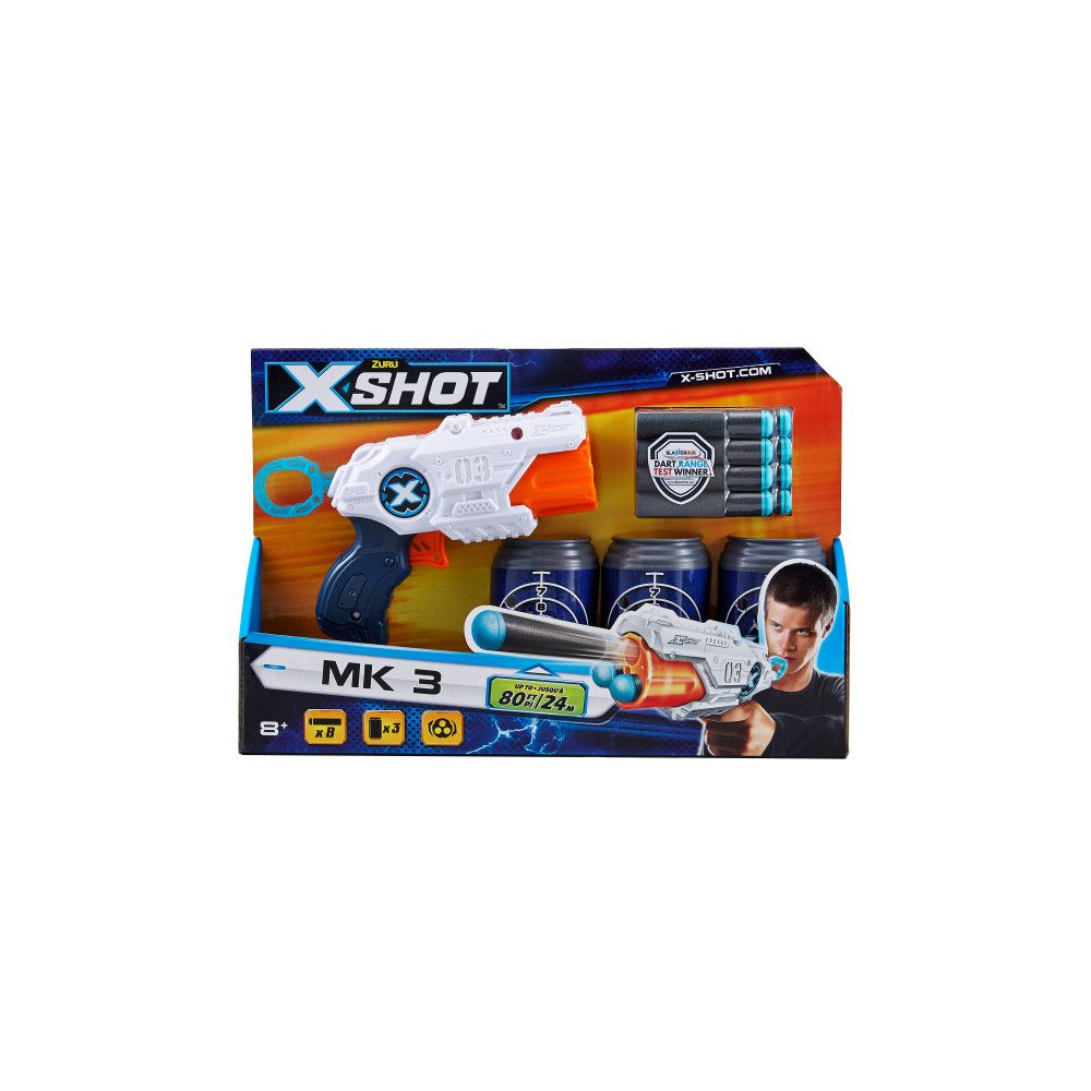 Set blaster Zuru X-Shot MK 3 cu proiectile si tinte