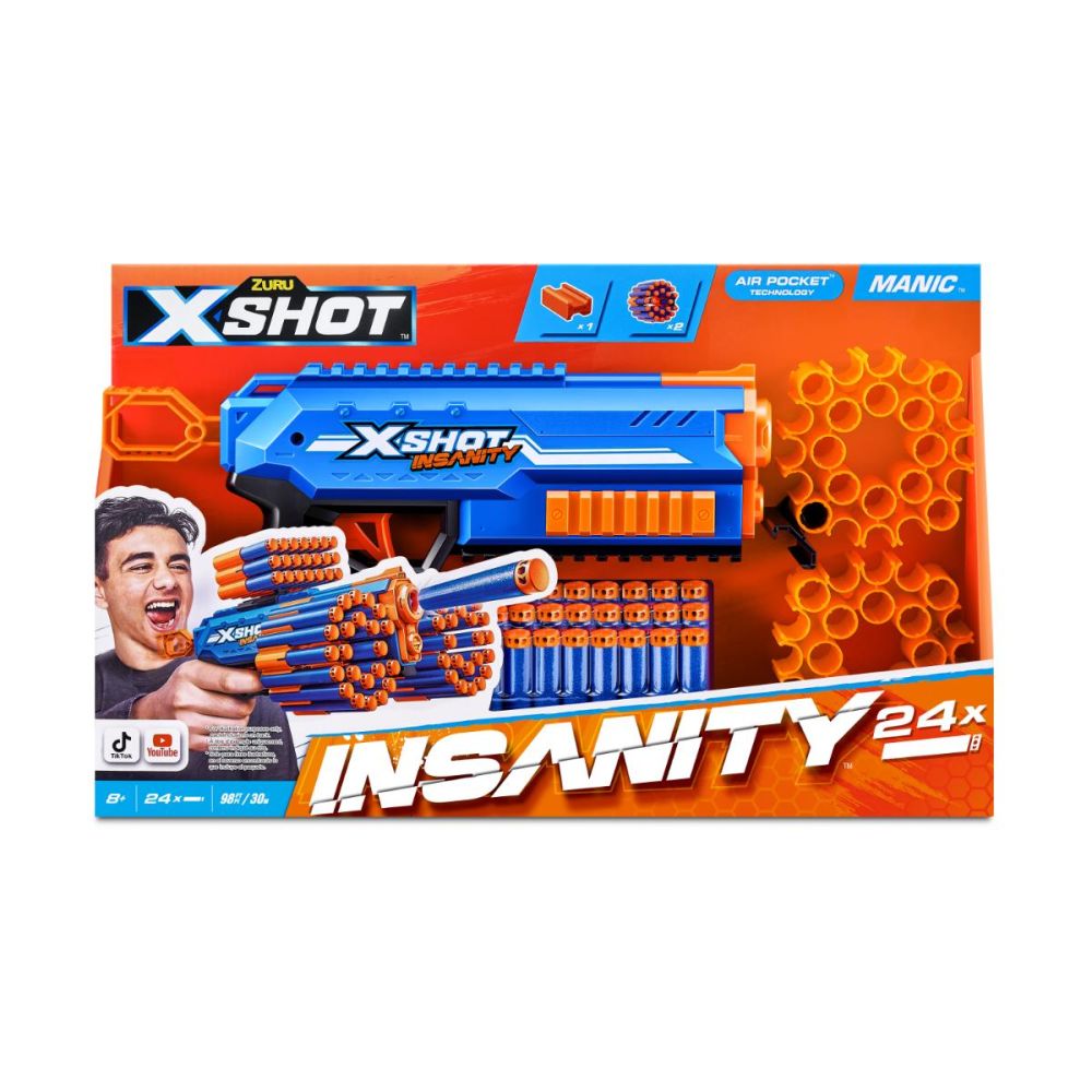 Pistol X-Shot, Insanity Manic, 24 proiectile | Noriel