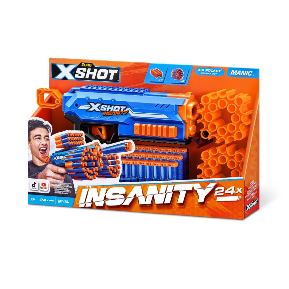 Pistol X-Shot, Insanity Manic, 24 proiectile | Noriel
