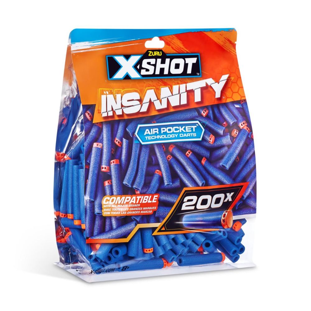 Set 200 de proiectile, X-Shot, Insanity, Air Pocket