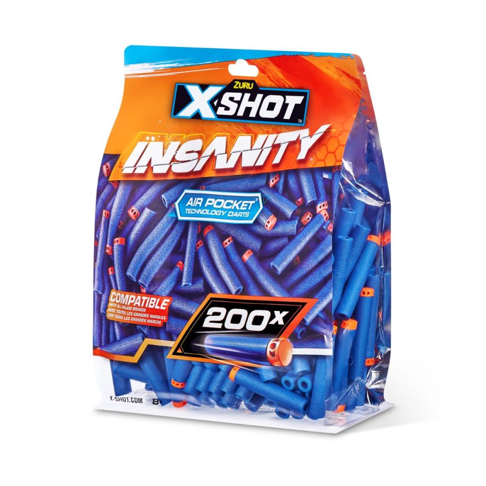 Set 200 de proiectile, X-Shot, Insanity, Air Pocket