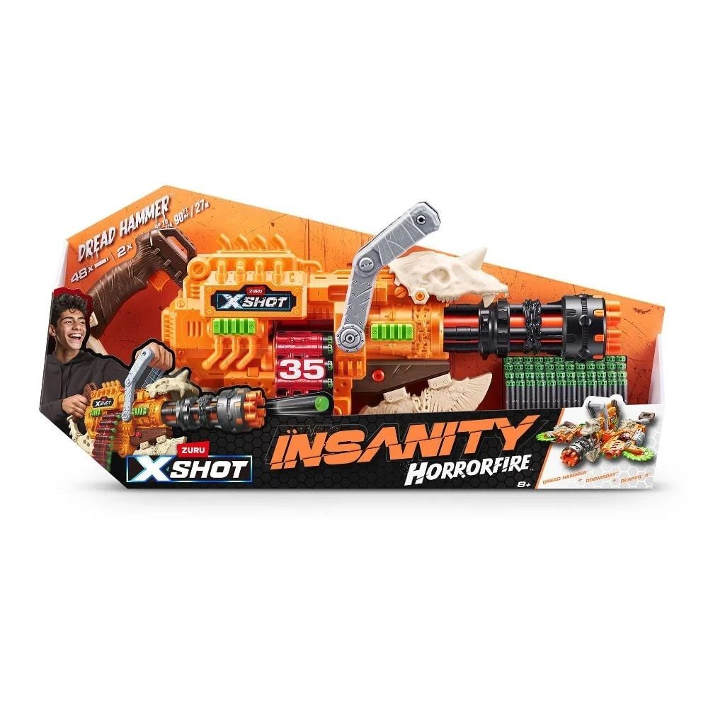 Arma de jucarie X-Shot, Horror Fire Dread Hammer, 48 proiectile
