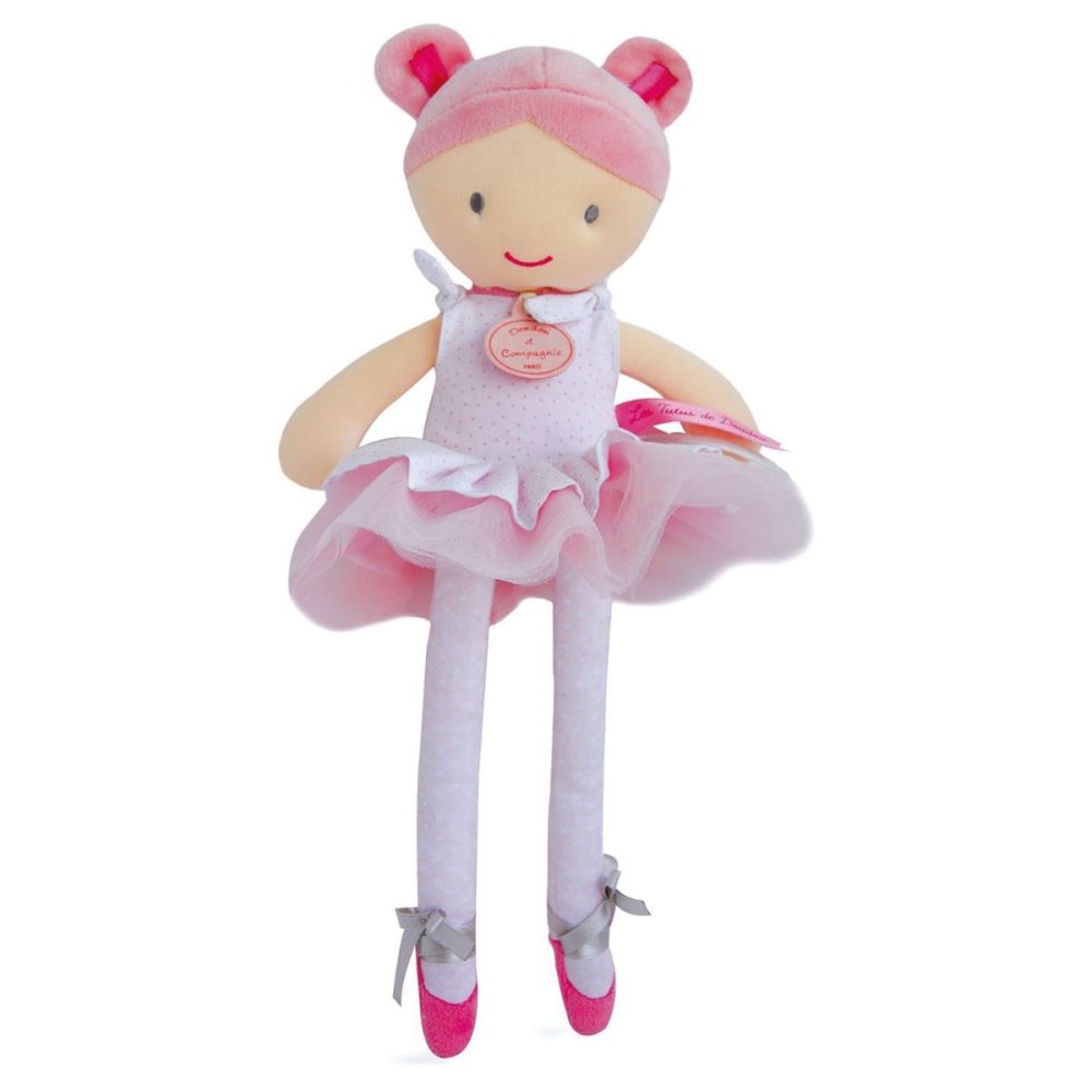 Papusa dansatoare din plus, Jolijou, Lily Rose, 36 cm, Roz