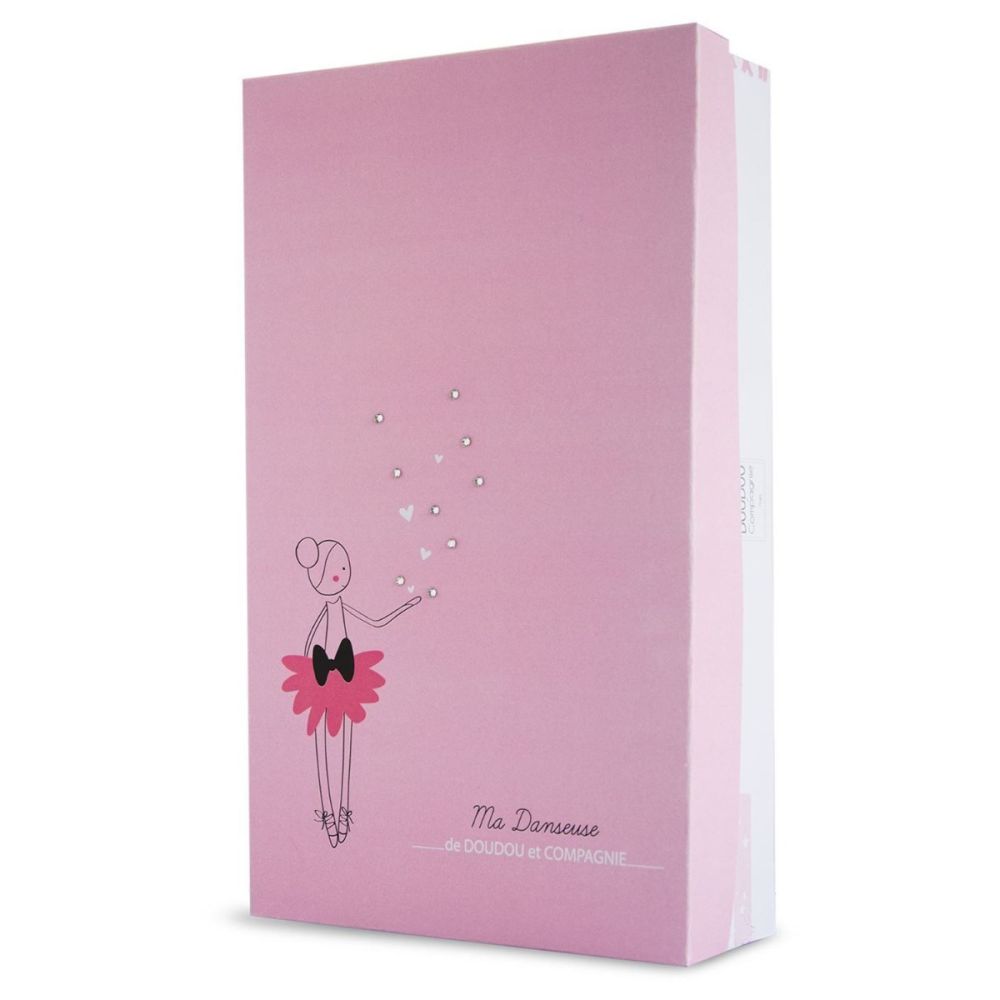 Papusa dansatoare din plus, Jolijou, Lily Rose, 36 cm, Roz