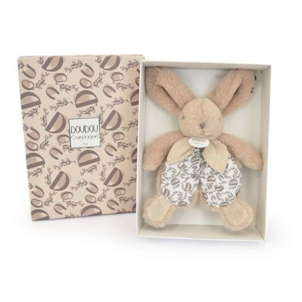 Jucarie de plus, Doudou, Iepuras, 18 cm, Bej