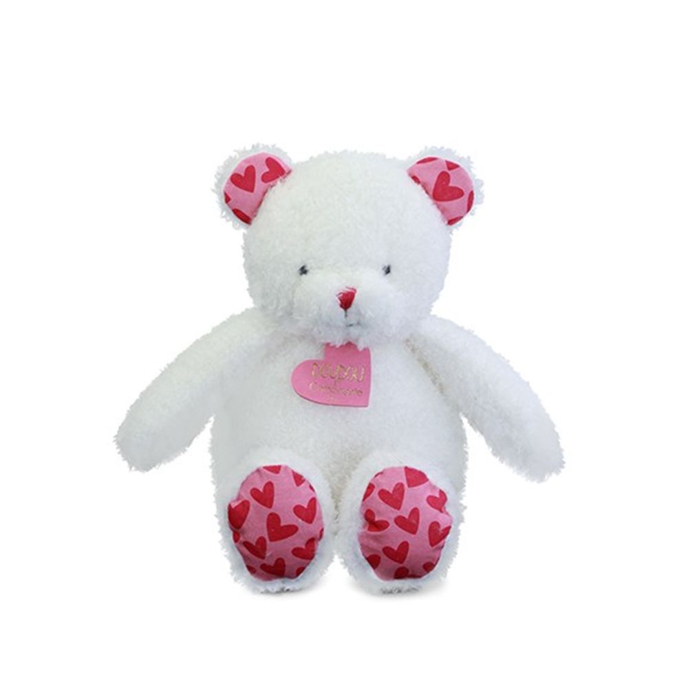 Jucarie de plus in punga cadou, Doudou, Ursulet, Te iubesc, 25 cm